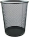 Wastebasket Recycling Bin Metal Wire Ggarbae Wire Mesh Desk Trash Can (Black)