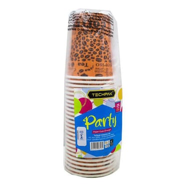 Techpak Paper Cup 8Oz Orange S/M