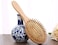 Huachi Wet Hair Brush Bamboo Detangling Brush Natural Wooden Paddle Organic Brush For Women Men Kids Scalp Massage Anti-Static, Reducing Hair Breakage Adding Shine