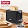 Prestige Toaster 2 Slice Bread    Toaster Machine with 7 Settings Adjustable Browning Control   Cancel Function   Removable Crumb Tray   Automatic Pop Up - 700w Black PR81534