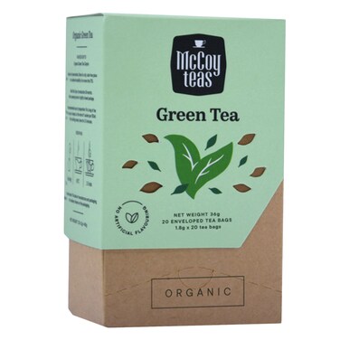 Mccoy Organic Green Tea Bags 1.8GR X 20 Pieces