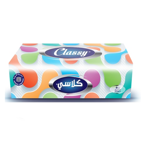 كلاسي سمارت مناديل للوجه - 500 منديل