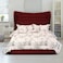 In House Lisbon Velvet Bed Frame - Queen - 200x150 cm - Burgundy