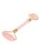 Double Head Jade Face Massage Roller Pink/Gold 14.5cm