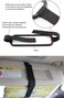 Car Tissue Paper Box Holder Auto Rear Seat Headrest Support Hold Clip Sun Visor Tissue Box Holder,Car Mount Organizer (Black)