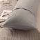 LUNA HOME 1 Piece Long Body Pillow Case, Plain Coint Grey Color