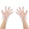 Kinglake Disposable Clear Plastic Gloves, 500 Pcs Plastic High Density Polyethylene Gloves Disposable Gloves, Food Prep Gloves