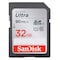 SanDisk Ultra Class 10 SDHC-I 32GB Memory Card Black