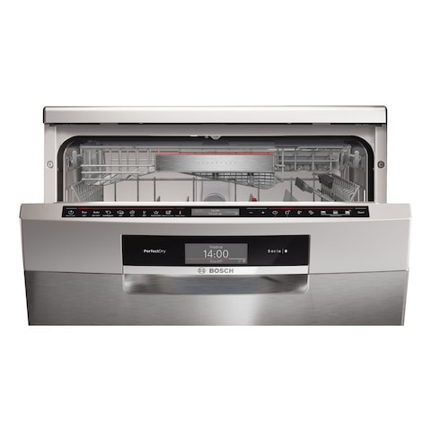 Bosch Series 8 Free-Standing Dishwasher SMS8ZDI86M Silver Inox 60cm