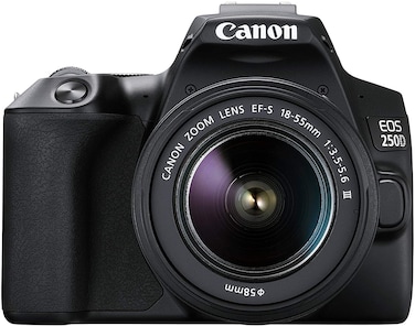 Canon EOS 250D DSLR With EF-S 18-55mm f/4-5.6 IS STM Lens 24.1MP,LCD Touchscreen, Built-In Wi-Fi, Bluetooth And NFC