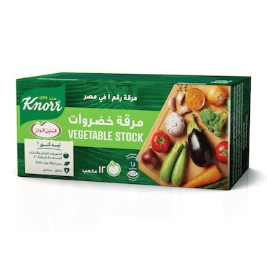 كنور مرقة خضروات - 108 جرام - 12 مكعب