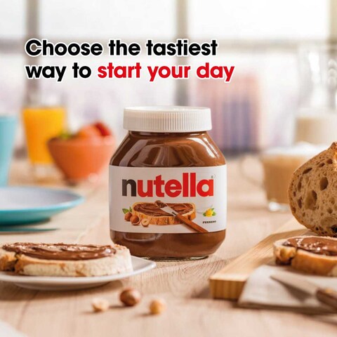 Nutella Hazelnut Chocolate Breakfast Spread, Jar, 400g​
