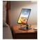Metal iPad Stand Foldable Tablet Stand iPad Holder Stand Adjustable Mobile Phone Holder Compatible With iPad Pro 12.9 2022 iPad Air/iPad mini/iPhone 15/14 Pro Max Samsung Galaxy Tab Black