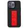 PU Leather Case with Hand Grip for iPhone 14 Pro Max - Red