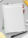 Lowha Spiral Notebook With 60 Sheets And Hard Paper Covers With Abstarct Flower Design, For Jotting Notes And Reminders, For Work, University, School