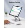 Xonic Metal iPad Stand Foldable iPad Holder Angle Adjustable Tablet Stand Tablet Holder For Desk Compatible With All 4.7-12.9'' Tablets iPad Pro iPad Air iPad Mini Galaxy Tab S8 Ultra Tab S7 Tab A8