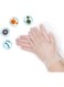 Marrkhor 300-Piece Vinyl Disposable Gloves Clear Medium