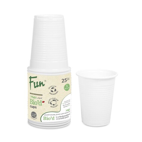 Fun Bio Tumbler 5 Oz 25 Pieces Pack