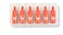 Teayason 6-Piece Waterproof Matte Lipstick, Orange