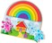 Melissa &amp; Doug Blue's Clues You! Wooden Rainbow Stacking Puzzle