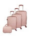 PK 3-Piece Luggage Trolley Set With Briefcase, Rose Gold