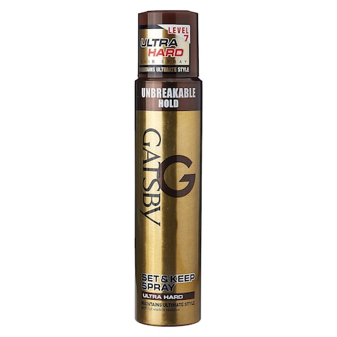 Gatsby Ultra Hard Level 7 Unbreakable Hold Set And Keep Hair Spray 250ml