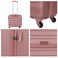 Stargold Single Trolley Cabin Size Spinner 4 Wheels Trolley Luggage with Number Lock 16inch Rose Pink SG-T81D