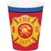 Creative Converting- Flaming Fire Truck Cups 9oz 8pcs< >Red/Yellow/Bluw< >