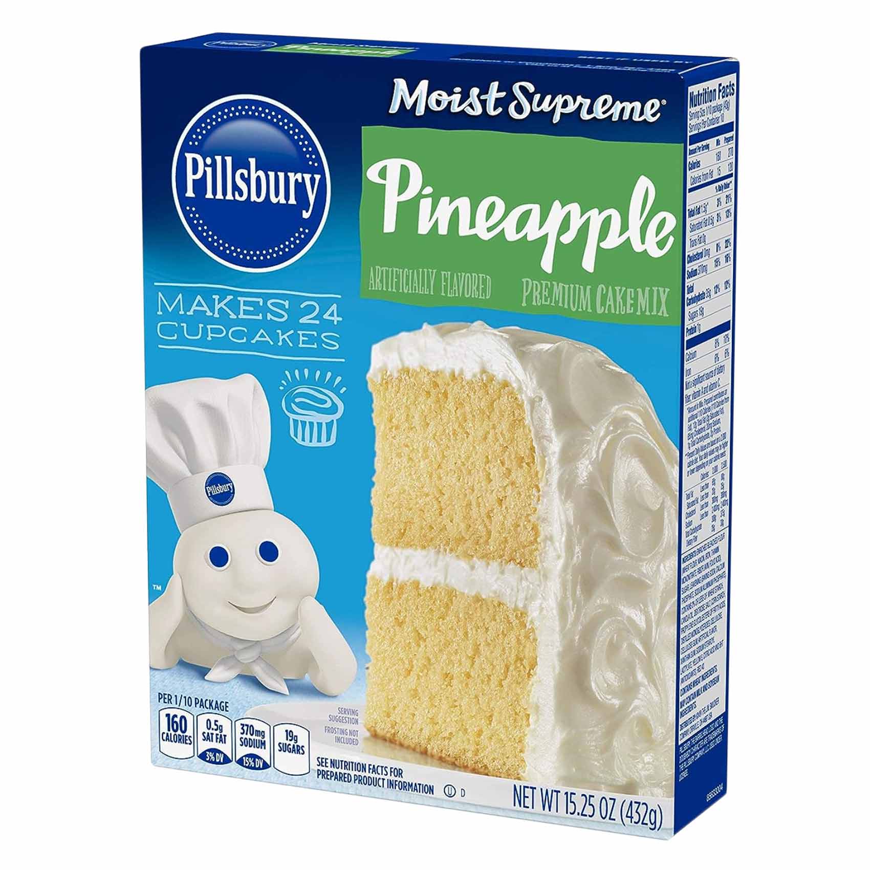 Pillsbury Cake Mix Pineapple 432 Gram product thumbnail 3