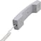 DKURVE&reg; Long Telephone Phone Handset Cable Cord Landline 9Ft Uncoiled / 1.8Ft Coiled Landline Phone Handset Cable RJ9 4P4C Telephone Accessory (WHITE, 1-PACK)