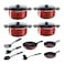Tempo Cooking Set - 15 Pieces - Red