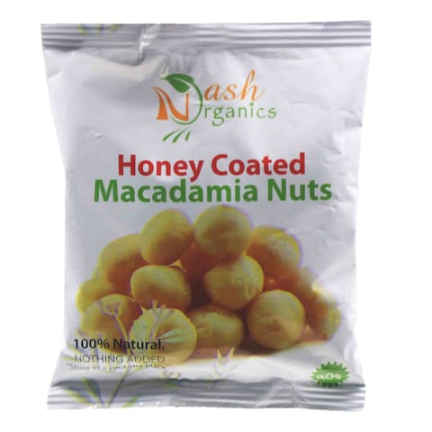 Nash Organics Honey Coated Macadamia Nuts 80g