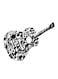 Spoil Your Wall Guitar Decorative Wall Sticker Black 80x65cm