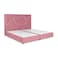 In House Janwa Velvet Bed Frame - King - 200x180 cm - Light Pink