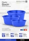 Royalford Plastic Basin, 17L Plasticware Tub With Ring, Rf10708 Multipurpose Washing Tub Assorted
