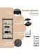 Vsell24&trade; Heavy Duty Foldable 5 Tier Shelf Storage Rack Black For Kitchen Bathroom Office Laundry Room Without Wheel 160x38x71cm