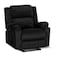 In House Velvet Rocking Recliner Chair - Black - AB02