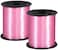 Party Time 2 Rolls 500 Yards Pink Crimped Curling Balloon String Roll Balloon Ribbon for DIY Party Decoration Wedding, Baby Shower, Birthday Decoration, Gift Packaging - Party Supplies