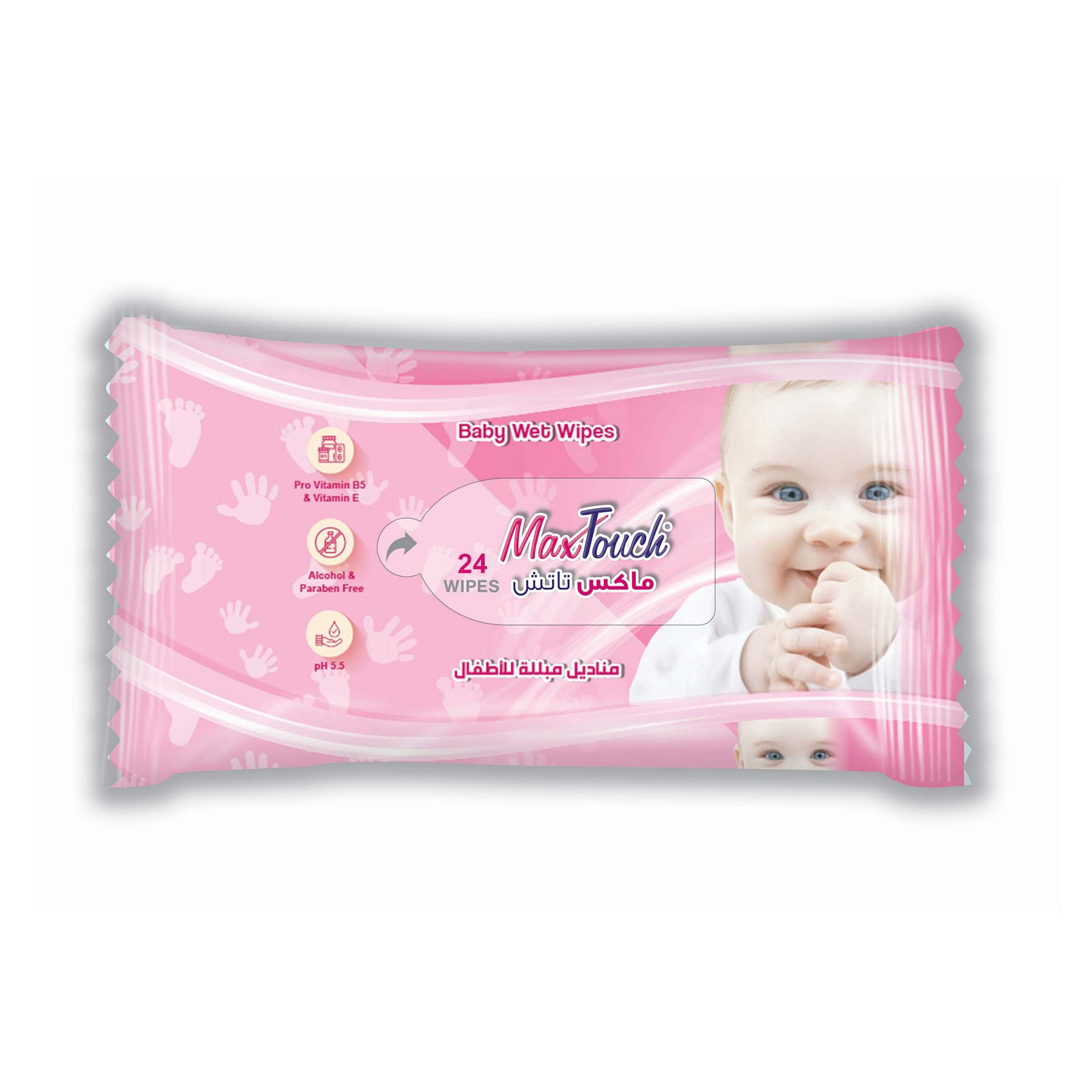 Max Touch Baby Wipes 24 Wipes