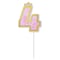 Number 4 Glitter Crown Cake Topper PT-1026