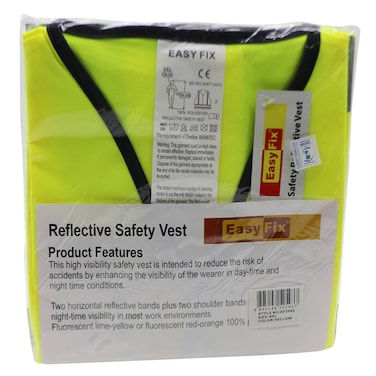 Easy Fix Reflective Heavy Duty Safety Jacket Yellow Double Extra Large