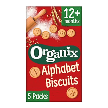 Organix Goodies Alphabet Biscuits 25g x Pack of 5