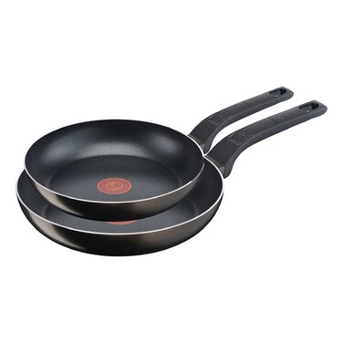 Tefal G6 Cook n Clean Frypan Set Black 26cm+24cm