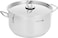 Royalford 24cm Stainless Steel Casserole With Lid, Thick Base, Rf10124, Encapsulated Aluminium Middle Layer, Compatible With Induction, Hot Plate, Halogen, Gas