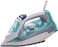 Impex Ibs 403 2000W Electric Steam Iron Box With 360 Degree Plaint Swivel Cord Water Spray Ceramic Coated Sole Plate Over Heat Protection With Temperature Settings, White &amp; Blue