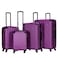STARGOLD 4 Pack Of Hardside Spinner Number Locked Luggage Trolley