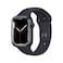 Apple Watch Series 7 GPS, 41mm Midnight Aluminium Case with Midnight Sport Band - Regular