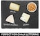 Lushh Natural Stone Rock Slate Plates Black Gourmet Serving Platter ,Cutting Board ,Cheese Board,Charcuterie Boards for Cheese, Meats, Appetizers, Dried Fruits- Display Chalkboard, 4Pcs Pack 30x20cm