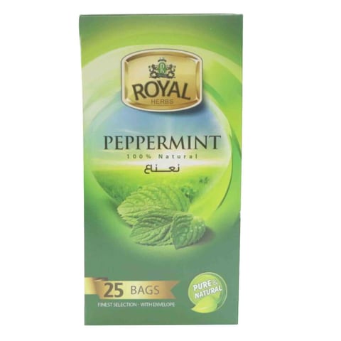 Royal Herbs Peppermint Tea Bags 1.5g &times; 25 Bags