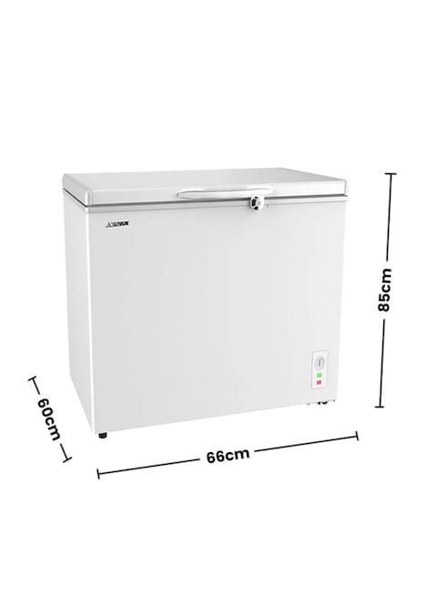 Akai Chest Freezer, 250L, CFMA-222SWW, White